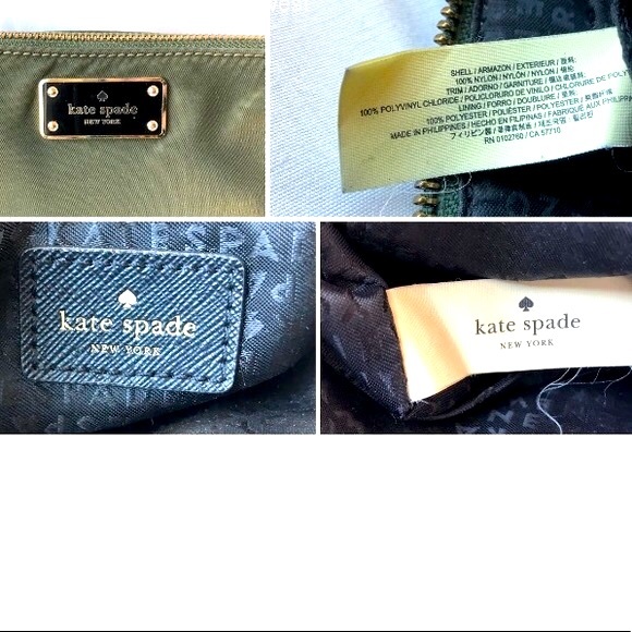 ⭐️HPx2⭐️EUC KATE SPADE Hunter Green Small 2-Way Crossbody Handbag w/ Gold Chain - Picture 12 of 13